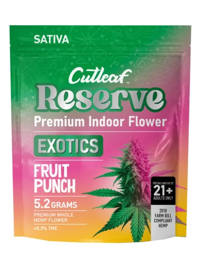 fruit punch cutleaf reserve premium indoor exotic hemp flower 5.2g