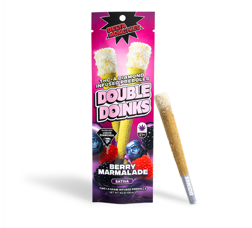 delta munchies thca diamond infused prerolls