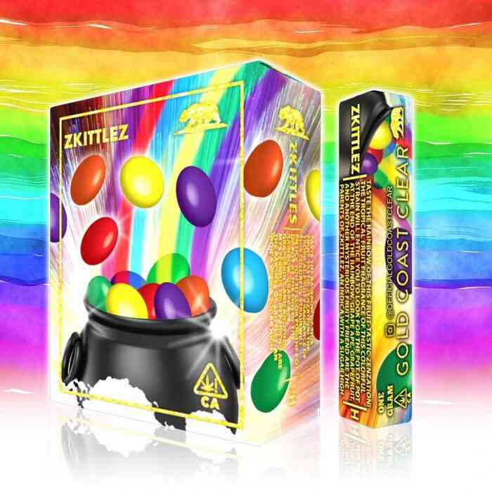 gold coast clear zkittlez disposable