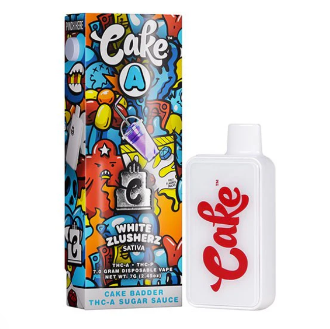 White Zlusherz - Cake A THC-A Disposable 7G